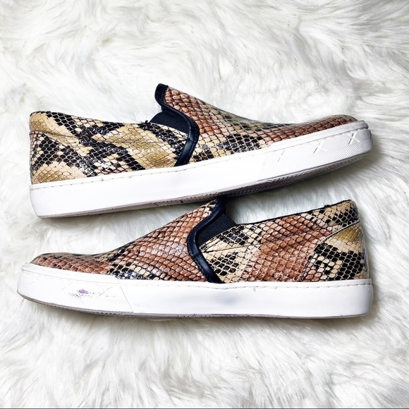 STEVE MADDEN Gunman Hand Made Faux Snakeskin Slip On Loafers, Size 9D - Picture 3 of 12